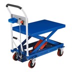 Mobile Scissor Lift Table w/ Hook-On Bin